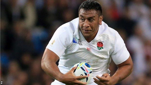 Mako Vunipola in action for England against Scotland