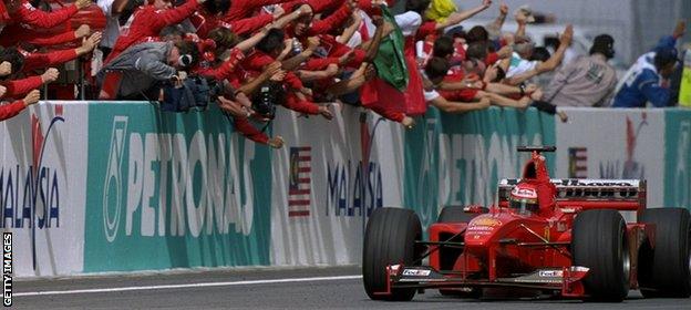 Eddie Irvine wins in 1999