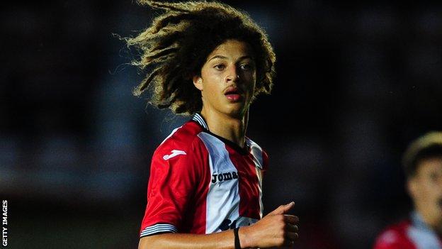 Ethan Ampadu making his Exeter debut as a 15-year-old