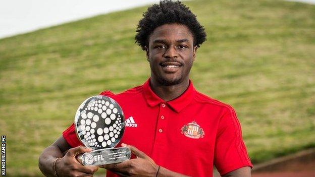 Sunderland Josh Maja League One Young Player of the Month