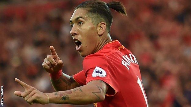 Liverpool forward Roberto Firmino