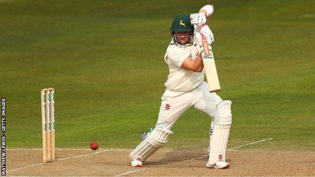 Joe Clarke book-ended his first Championship season with Notts by hitting 112 in his last home innings - the same score he managed in his first at Trent Bridge, way back in April