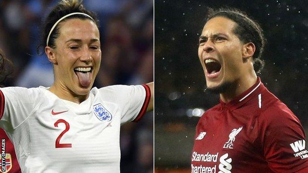 Lucy Bronze and Virgil van Dijk