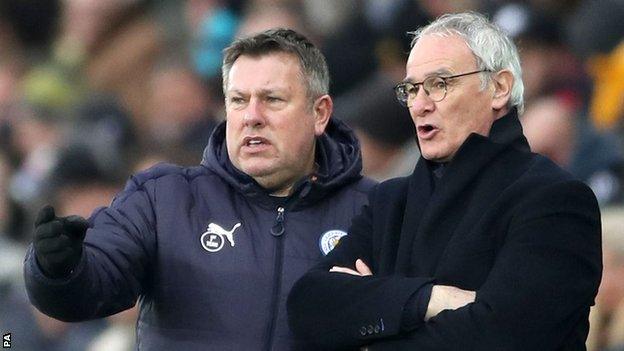 Craig Shakespeare (left) and Claudio Ranieri