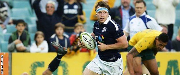 Hamish Watson scored a fabulous try for Scotland