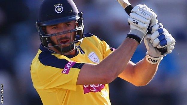 Hampshire captain James Vince