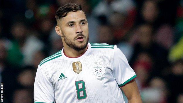 Algeria's Youcef Belaili