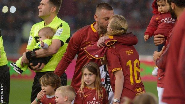 Daniele De Rossi and his family