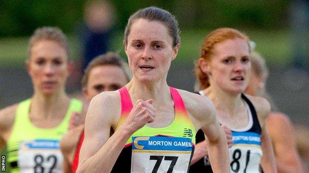 Ciara Mageen has set a new Irish indoor record for the 1500m