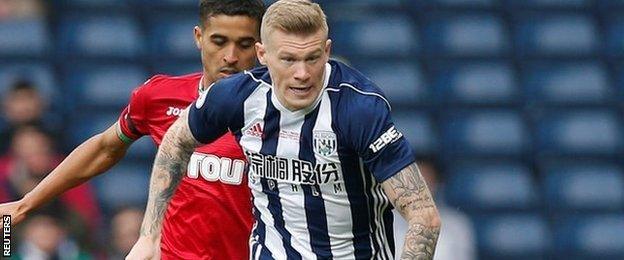 James McClean is one short of 100 league appearances for Albion