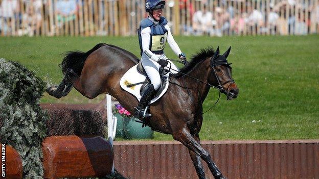 Nicola Wilson riding JL Dublin during the Badminton Horse Trials