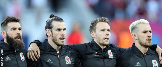 Wales line up