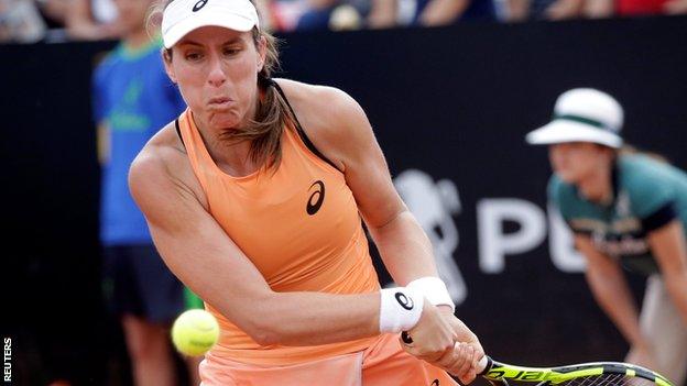 Johanna Konta out of Italian Open