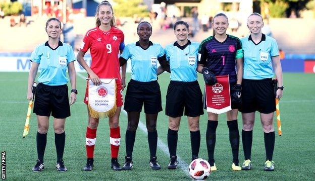 Kylie Cockburn and other referees and u17s Women's World Cup