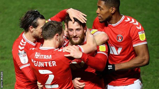 Charlton celebrate a goal