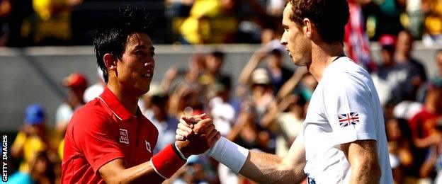 Andy Murray and Kei Nishikori