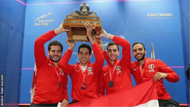 Egypt lift the World Team Championship trophy