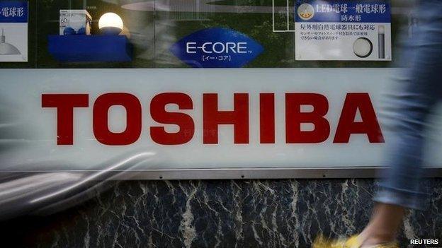 Toshiba sign