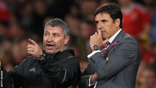 Osian Roberts and Chris Coleman