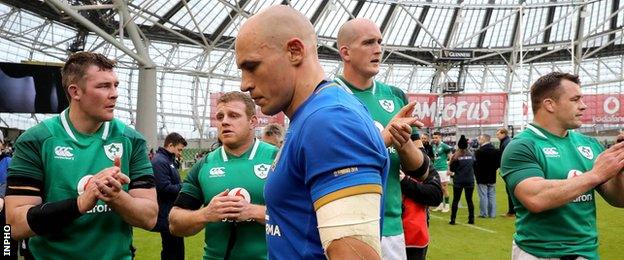 Italy skipper Sergio Parisse described Ireland as a great team