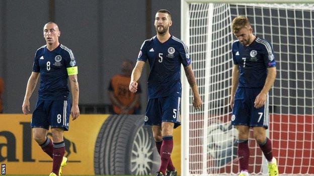 Scotland players in Georgia