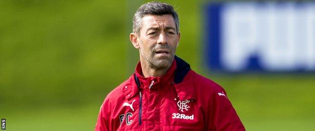 Rangers manager Pedro Caixinha