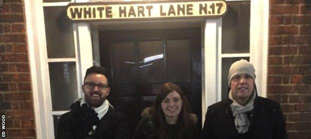 Ed Wood outside White Hart lane