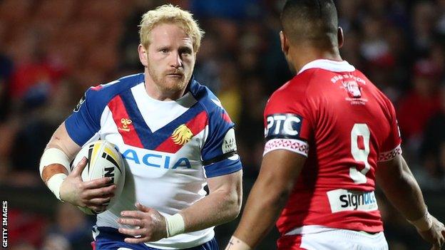 James Graham in action for Great Britain