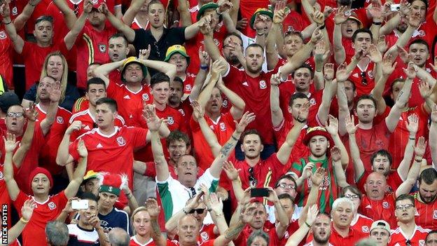 Wales fans