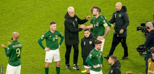 Republic of Ireland after draw with Denmark