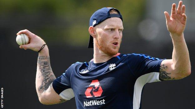 England all-rounder Ben Stokes training in New Zealand