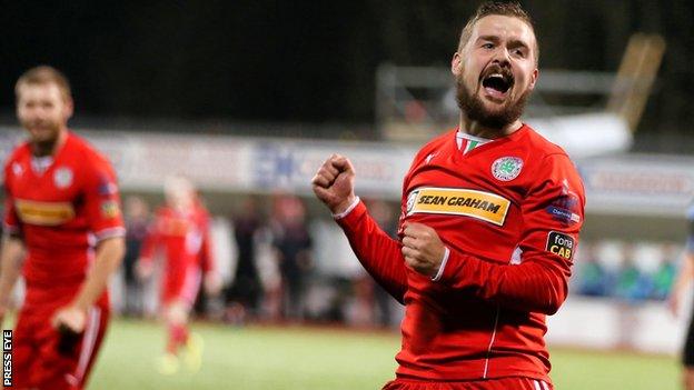 Tiarnan Mulvenna rarely featured for Cliftonville during his brief spell at Solitude