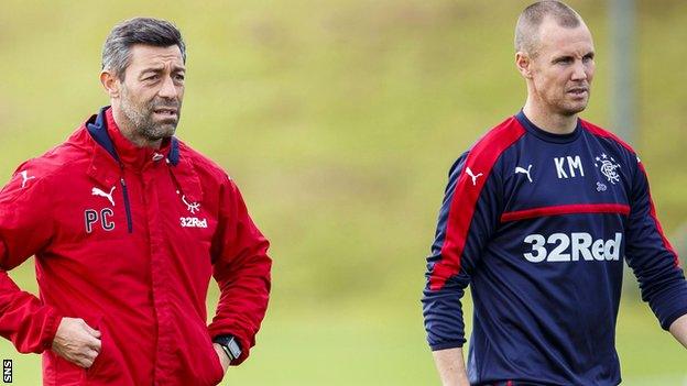 Pedro Caixinha and Kenny Miller