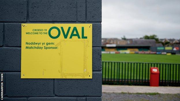 Caernarfon Town's Oval home