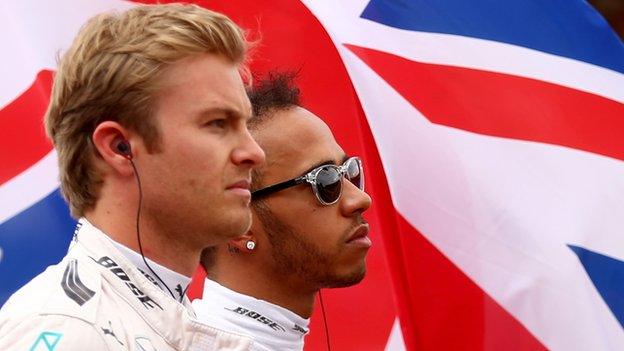 nico rosberg and lewis hamilton