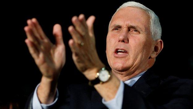 Republican vice presidential nominee Mike Pence