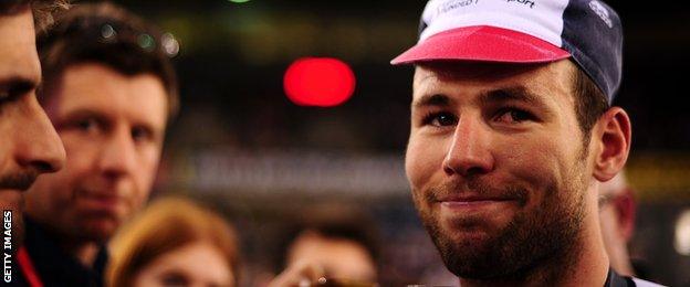 Mark Cavendish at the World Track Cycling Championships