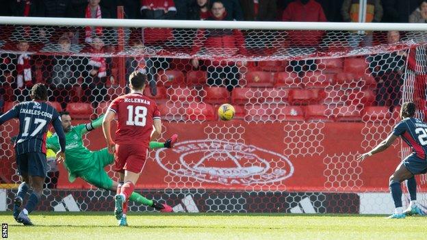 Joseph Hungbo nets the decisive penalty for Ross County