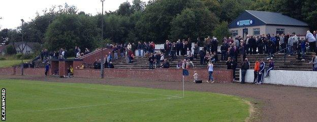 Half-time at Duncansfield