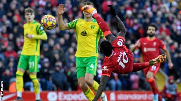 Sadio Mane scores for Liverpool