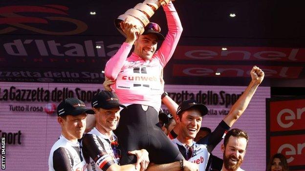 Tom Dumoulin and Team Sunweb squad