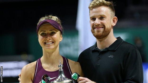 Andy Bettles with Elina Svitolina
