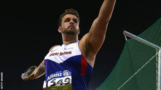 Aled Davies won Paralympic gold in the F42 discus at London 2012