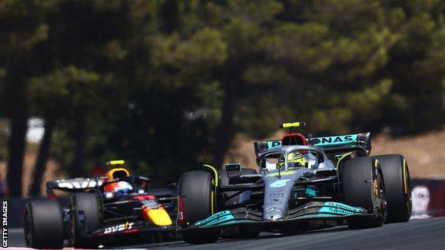 Lewis Hamilton and Sergio Perez