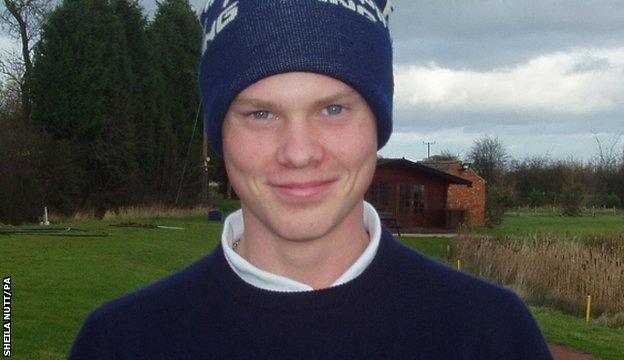 Danny Willett pictured aged 17 at Graham Walker's coaching camp