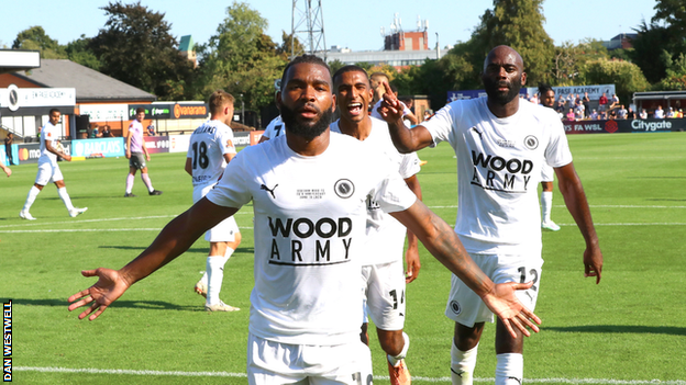 Boreham Wood's second equaliser came from a Tyrone Marsh penalty