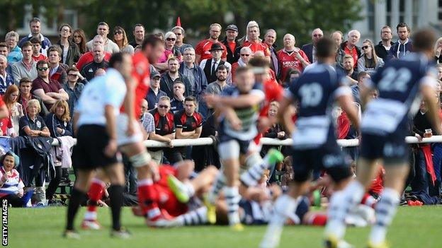 London Welsh playing at Old Deer Park