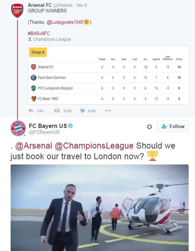 Bayern knocked Arsenal out in both 2013 and 2014 Champions League campaigns