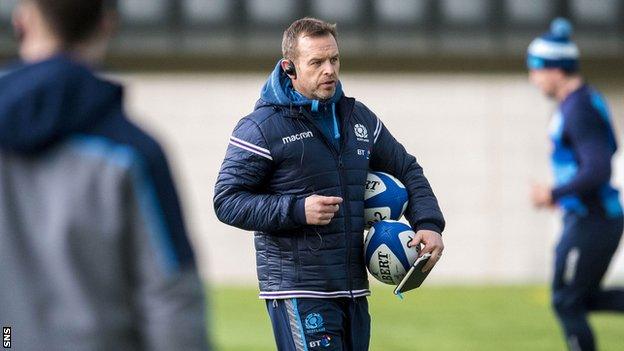 Scotland forwards coach Danny Wilson