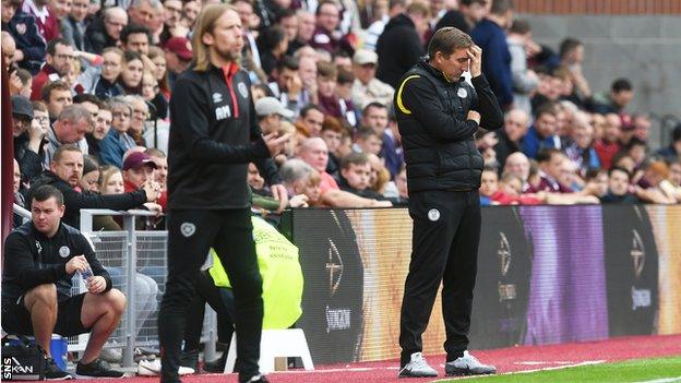 Alan Stubbs at Tynecastle